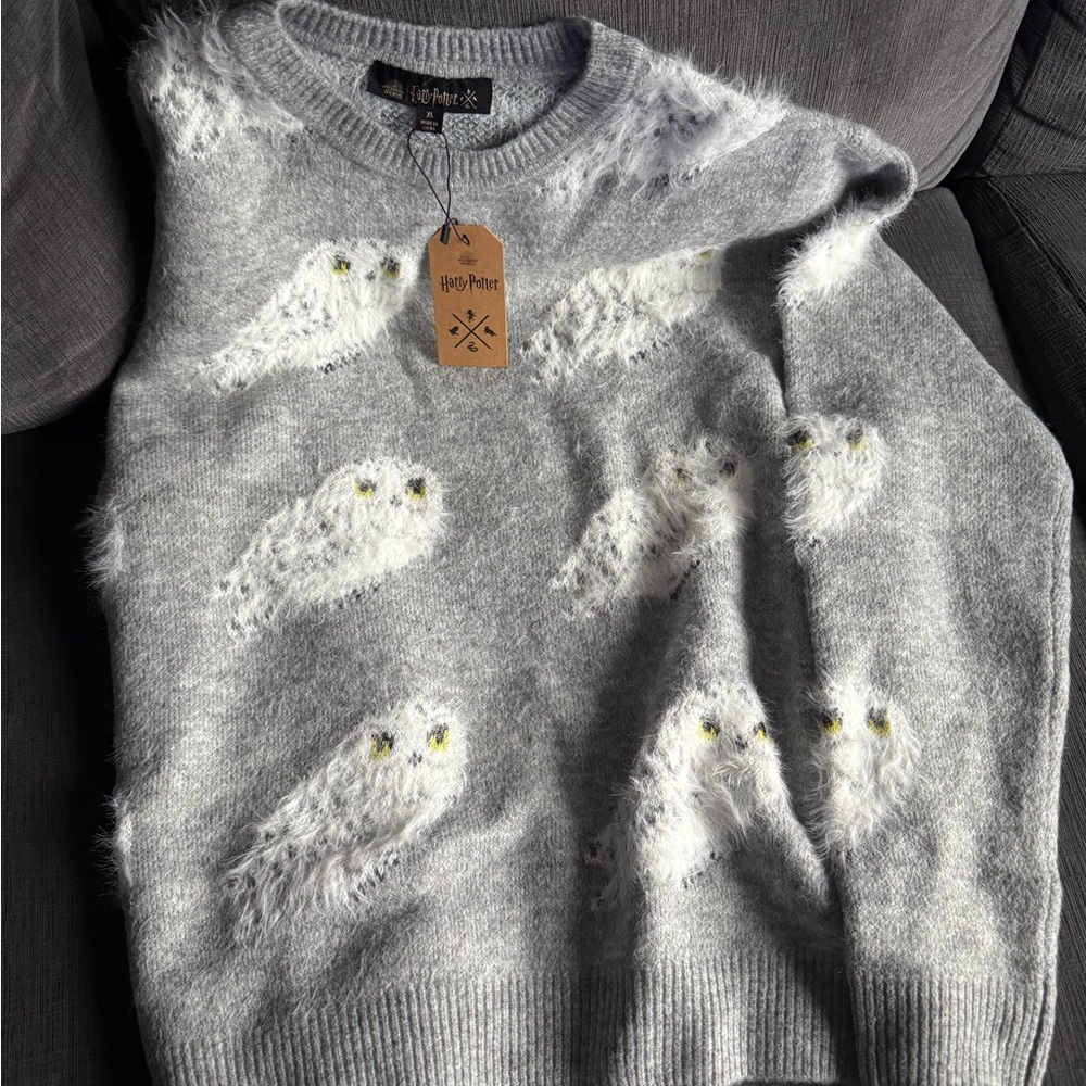Harry Potter Hedwig knitted Sweater, NWT, size XL